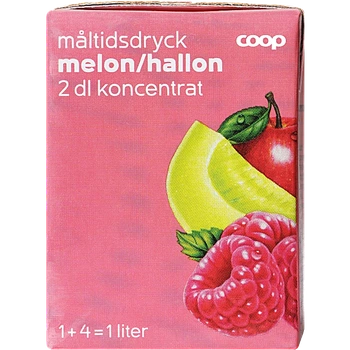 Фруктово-ягідний концентрат малина+кавун, 200 мл Coop coop_hmelon_2dl