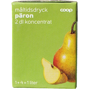 Фруктовий концентрат груша, 200 мл Coop coop_paron_2dl