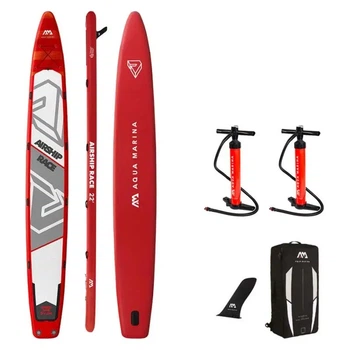 SUP Доска Aqua Marina Airship-Team Race iSUP 6.7 m / 21 cm Красный/Белый (1053-BT-20AS)