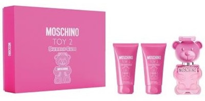 Zestaw damski Moschino Woda toaletowa Toy 2 Bubble Gum 50 ml + Żel pod prysznic 50 ml + Balsam do ciała 50 ml (8011003885671 / 8011003889440)