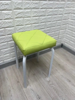 Табурет для кухні TUTTI LUX білий каркас салатове сидіння