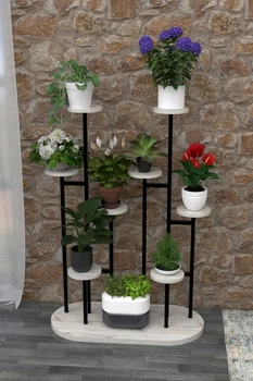 Подставка под цветы в стиле лофт EcoLoft FloraRise DSP-1172 Дуб Кортона
