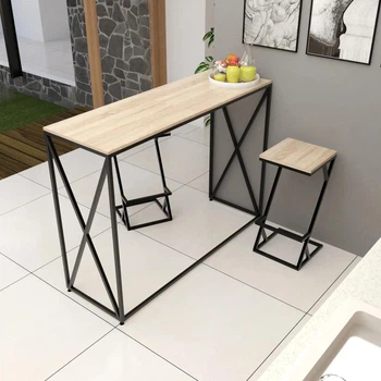 Барний стіл у стилі лофт EcoLoft DSP-1176 Дуб Сонома