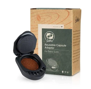 Багаторазовий адаптер капсула для кавоварки Krups, Delonghi, Nescafe Dolce Gusto, Piccolo XS, Genio S чорний