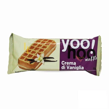 Бельгийские вафли Yoo!hoo с ванильной начинкой 50 г (5205422400017)