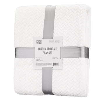 Плед Ardesto Jacquard Braid ART0201JB 160х200 см айворі 5015067