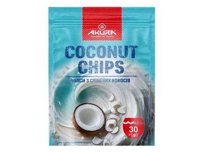 Чіпси AKURA кокос 30г