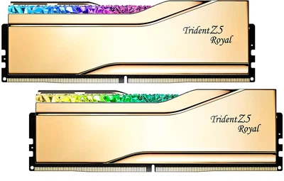 Оперативная память G.Skill DDR5-7200 32768MB PC5-57600 (Kit of 2x16384) Trident Z5 Royal Gold (F5-7200J3445G16GX2-TR5G)