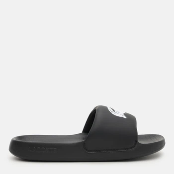 Чоловічі шльопанці для пляжу Lacoste Serve Slide 749CMA0021-312 40.5 (T7) 25.4 см Blk/Wht (5059862454556)