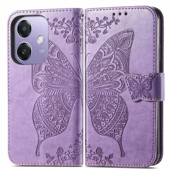 Чехол-книжка с рисунком UniCase Butterfly Pattern для OPPO A3x / A3 / A40m - Light Purple