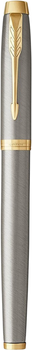 Zestaw Parker IM Brushed Metal GT Długopis + Długopis Rollerball Czarne (3026980932176)