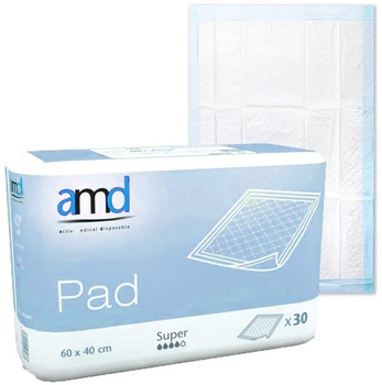 Одноразові пелюшки Amd Super Pad Bed Protector 40x60 30 U (3401046586300)