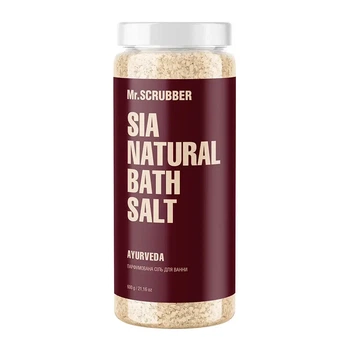 Парфюмерная соль для ванны Sia Natural Bath Salt Ayurveda Mr SCRUBBER, 600 г