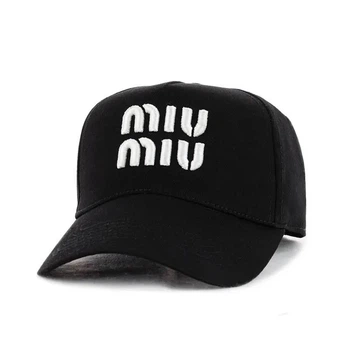 Кепка тракер c вышивкой Миу Миу (Miu Miu) One-size 55-57 см Черный с белым