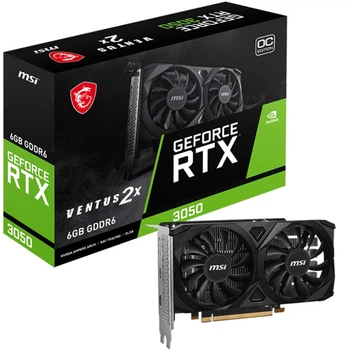 Видеокарта MSI PCI-Ex GeForce RTX 3050 Ventus 2X E 6G OC 6GB GDDR6