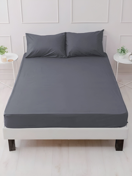 Набор Good-Dream Простынь на резинке 180х200 см + 2 наволочки 50х70 см microfiber Grey (GDBSMG180200)