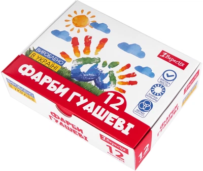 Краски гуашевые 1 Вересня Classic 12 цветов 20 мл (4823125200874)