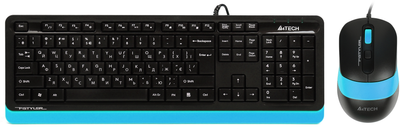 Комплект дротовий A4Tech F1010 USB Blue (4711421943161)