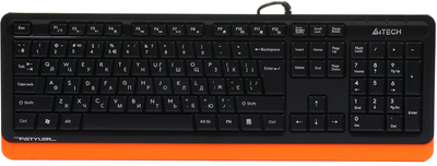 Клавиатура проводная A4Tech FKS10 USB Orange (4711421963398)