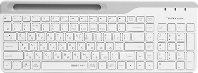 Клавіатура бездротова A4Tech FBK25 Wireless White (4711421961578)