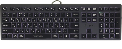 Клавіатура дротова A4Tech FX60 USB Grey White backlit (4711421979009)