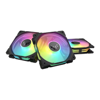 Комплект вентиляторів ASUS TUF Gaming TR120 FAN ARGB Black 3in1 (90DA0090-B09020)
