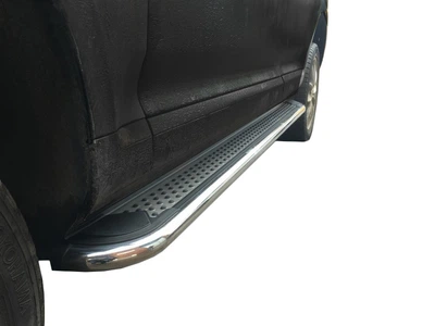 Боковые пороги Maydos v2 (2 шт., алюминий - 2025 нержавеющая сталь) для Ford Explorer 2011-2019