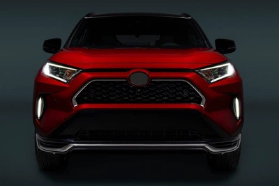 Накладки на радіаторну решітку (2 шт) для Toyota Rav 4 (2019 та новіші)