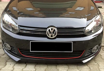 Накладка переднего бампера DPT V-2 (под покраску) для Volkswagen Golf 6