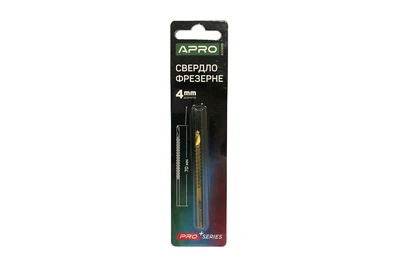 Сверло фрезерное Apro 4мм PRO (830646)