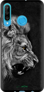 Чехол на Huawei P30 Lite Лев "1080b-1651-70447"