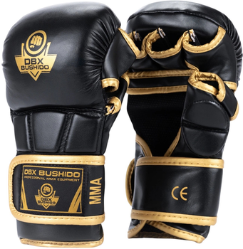 Rękawice MMA Bushido Master Gold E1v9G rozmiar L (5904639193506)