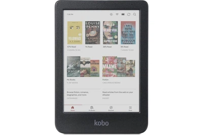 Электронная книга 6" Kobo Clara Colour / 16ГБ / Wi-Fi / Bluetooth / E-ink сенсорный екран 1448 x 1072 / Черная