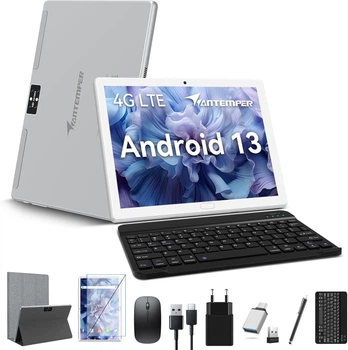 Планшет 10.1" ANTEMPER D118 4/64GB 4G 2-SIM 8 ядер Android 13 6000 mAh Silver Б/В
