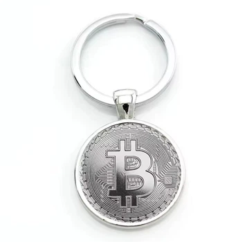 Брелок для ключей Bitcoin подвеска для сумки - рюкзака в виде сувенирной монеты Биткоин BTC,однотонный (101358900)