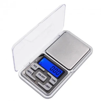 Ювелирные электронные весы 14191-500G QCP-01 500 грамм серый