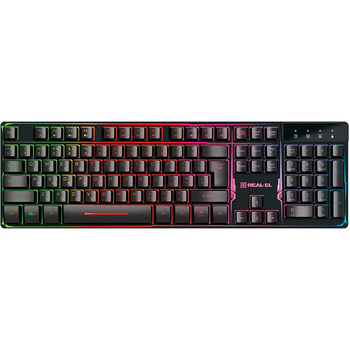 Клавіатура REAL-EL Gaming 8700 Backlit Black (EL123100015) [128762]
