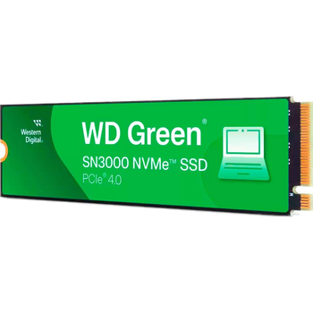 Накопичувач SSD Western Digital m.2 NVMe 500GB SN3000 Green (WDS500G4G0E)