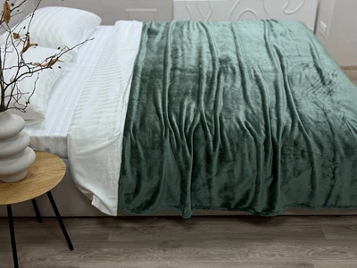 Плед Ecotton. Wellsoft 17-0112 Matte green-220х240