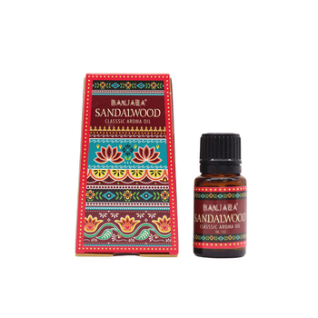 Ароматическое масло Сандаловое дерево Sandalwood 10мл Banjara 8901234568712