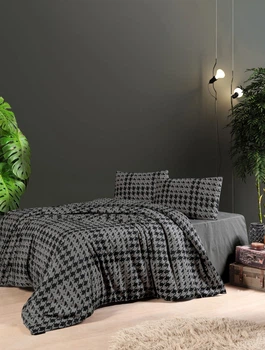 Комплект постельного белья First Choice Flanel 160×220 см Sadora Antracite