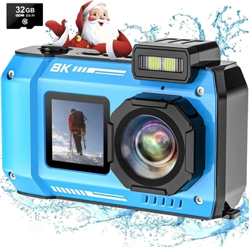 Цифровая камера YISENCE, 8K водонепроницаемая