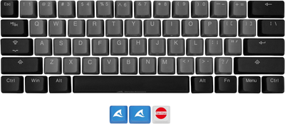 Набор кейкапов Sharkoon Skiller SAC20 S4 Black (4044951037469)