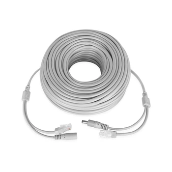 Патч-корд GreenVision GV-RJ-45+DC-30M для передачі даних і живлення 30 м