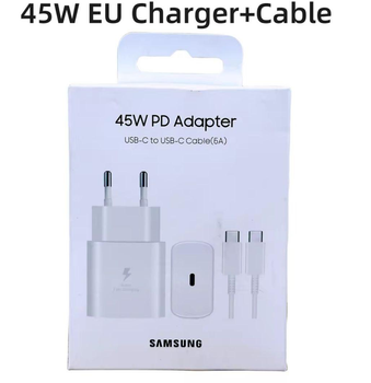 Мережевий зарядний пристрій Samsung 45W EP-TA845 білий