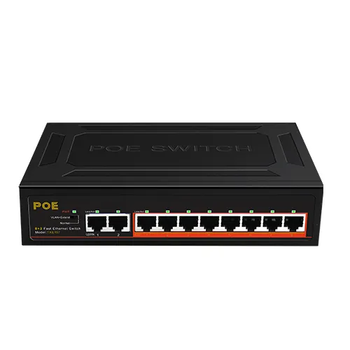 PoE коммутатор (switch) QV 10 (8+2) портов Fast Ethernet (0968)