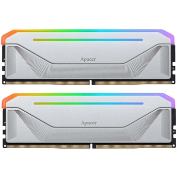 Модуль памяти DDR5 2x16GB/5600 Apacer NOX RGB Silver (AH5U32G56C522NWAA-2)