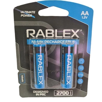 Аккумулятор AA Rablex 2700mAh NiMH (блистер по 2шт) HR6 (57914)