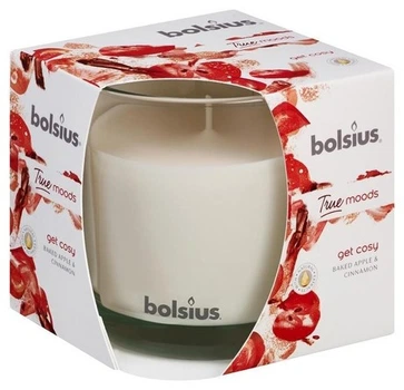 Свеча в стекле Bolsius 95/95 c ароматом запеченого яблока