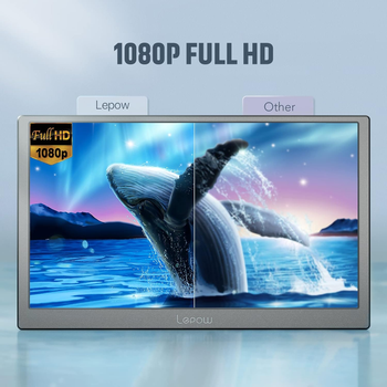 Монитор портативный 15.6" Lepow C2 Full HD IPS 50 Гц Б/В